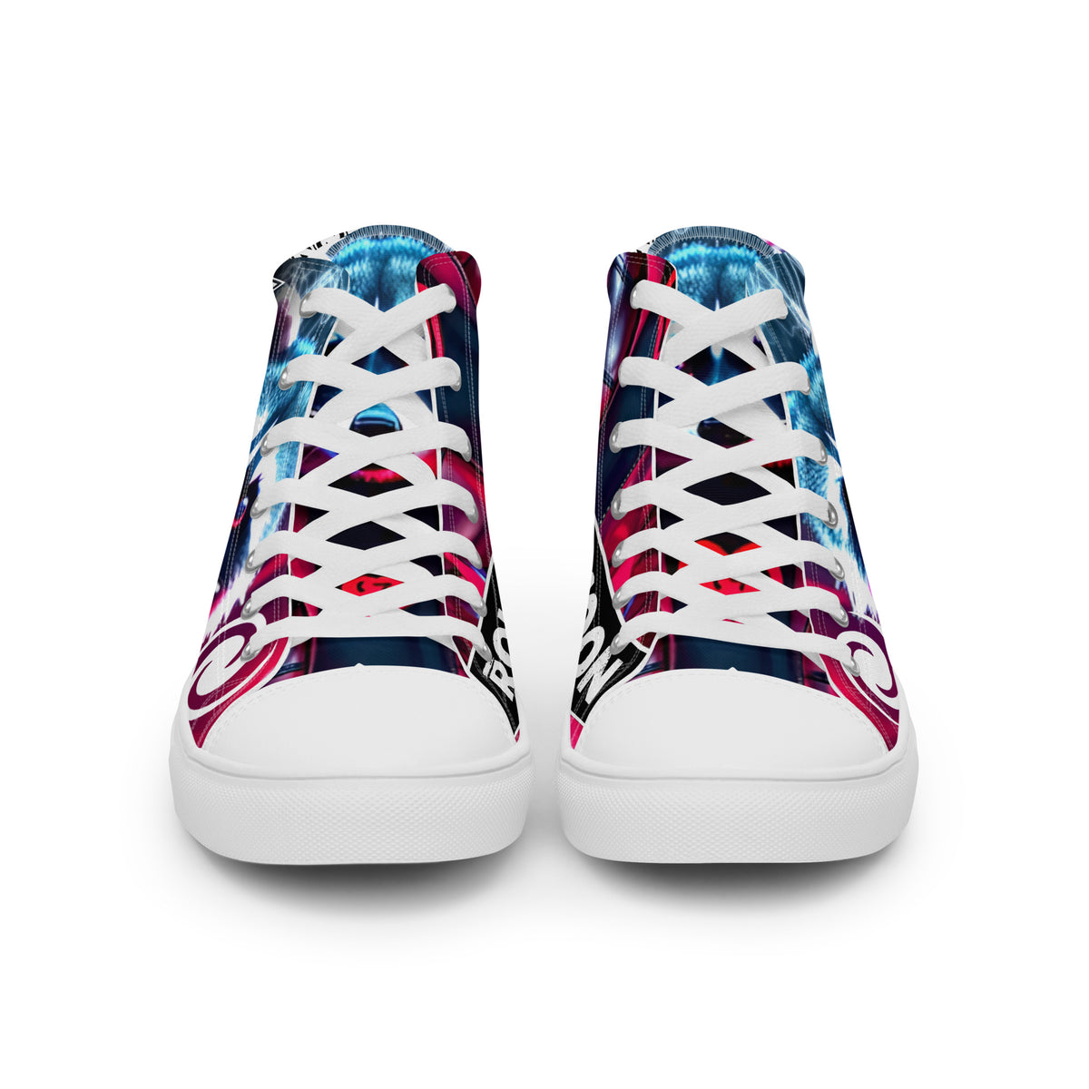 005 - Men’s high top canvas shoes - Rolling Raccoon